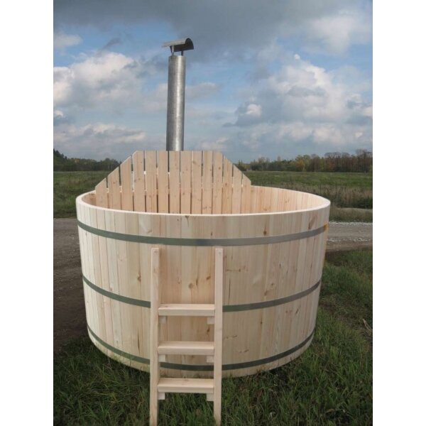 Hot Tub / Badezuber / Badetonne / Badefass aus Pinie 2,00m Ø m
