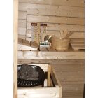 Vario Massivholz Sauna bis 4 m² als Maßanfertigung 60cm Bronze