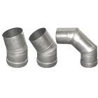 Edelstahl Ofenrohr für Saunaofen Ø115 mm Winkel: 45°