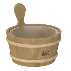 Sauna Aufgusseimer aus Zedernholz 4 l