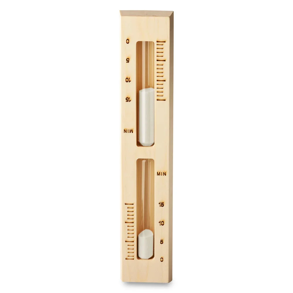 Sauna Sanduhr 15 Minuten aus Espenholz