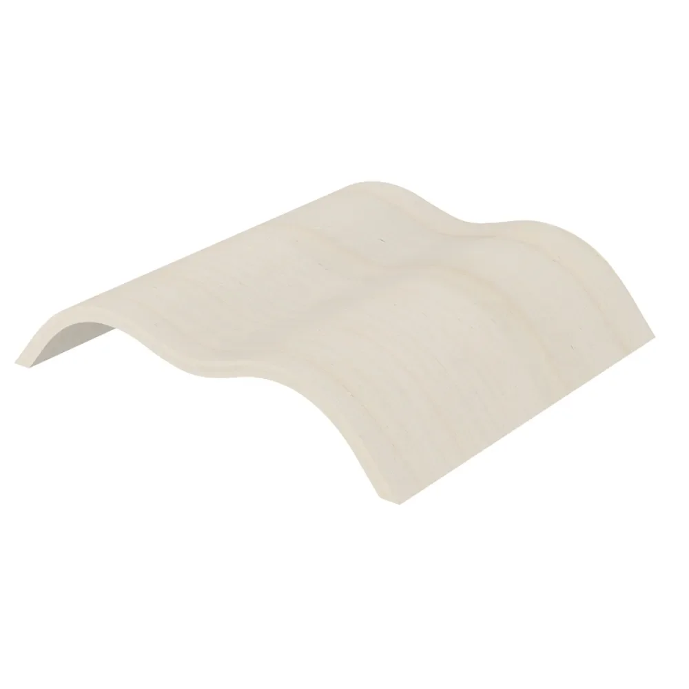 Saunakopfstütze WAVE aus Espenholz