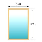 Saunafenster 600x900mm Grau Pinie