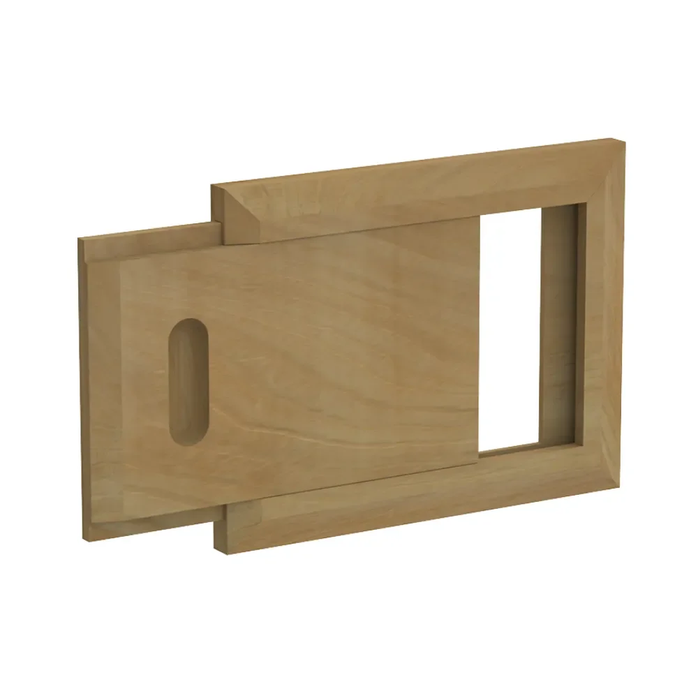 Sauna Lüftungsschieber aus Zedernholz