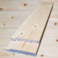 Sauna Profilholz nordische Fichte 14 x 121 mm Duo-Profil 2,40 Meter