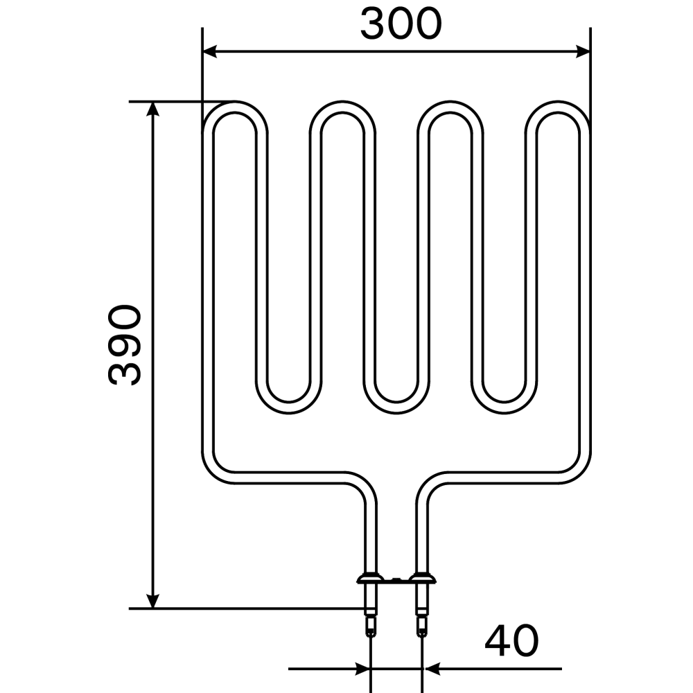 Ersatz-Heizstab für KIP/KV/M60/V60E/CS60 / Topclass Combi KV60SE(A) (ZSK-700)