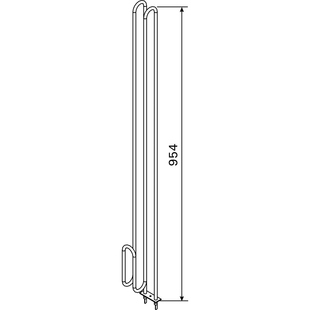 Ersatz Heizstab Harvia ZRH-249 | Heizelement für Kivi PI90(E) Saunaofen, 3000 W, passgenaues Ersatzteil für zuverlässige Wärmeleistung
