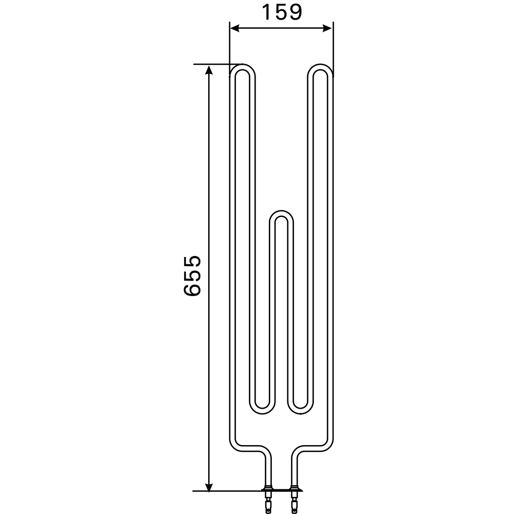 Ersatz-Heizstab für Figaro FG70/Quatro QR70 / Cilindro PC70/E/H/F/EE/HEE (ZRH-720)