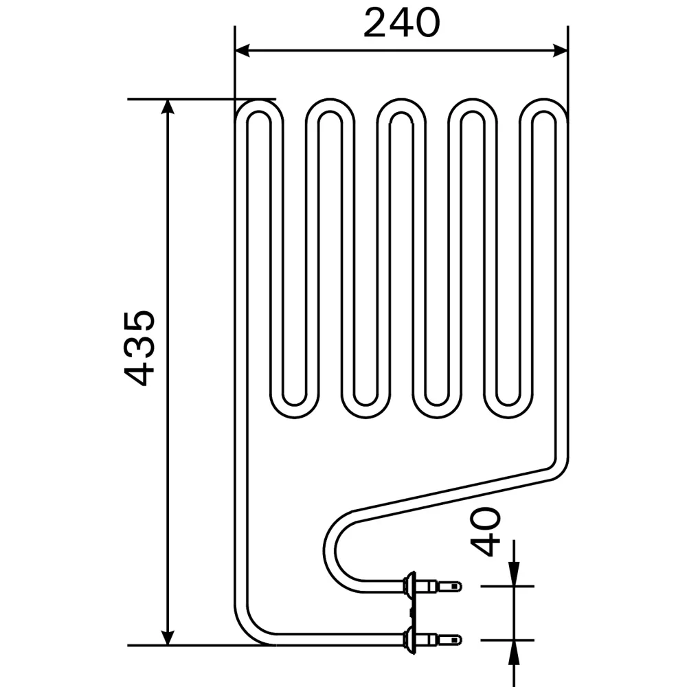 Ersatz Heizstab Harvia ZSP-240 | Heizelement für Legend PO11 & Club K11G/GS Saunaöfen, 2150 W, passgenaues Ersatzteil für zuverlässige Wärmeleistung