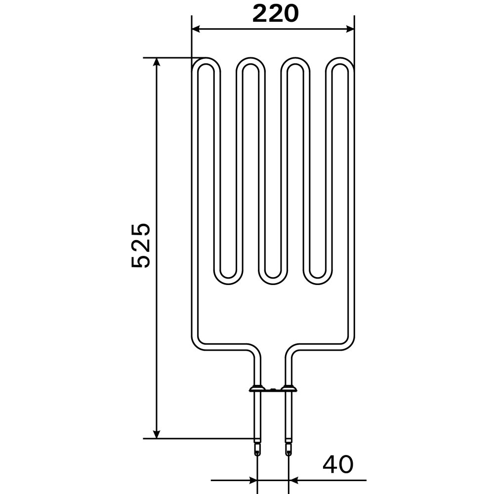 Ersatz-Heizstab für Symphony AV6 (ZSA-430)