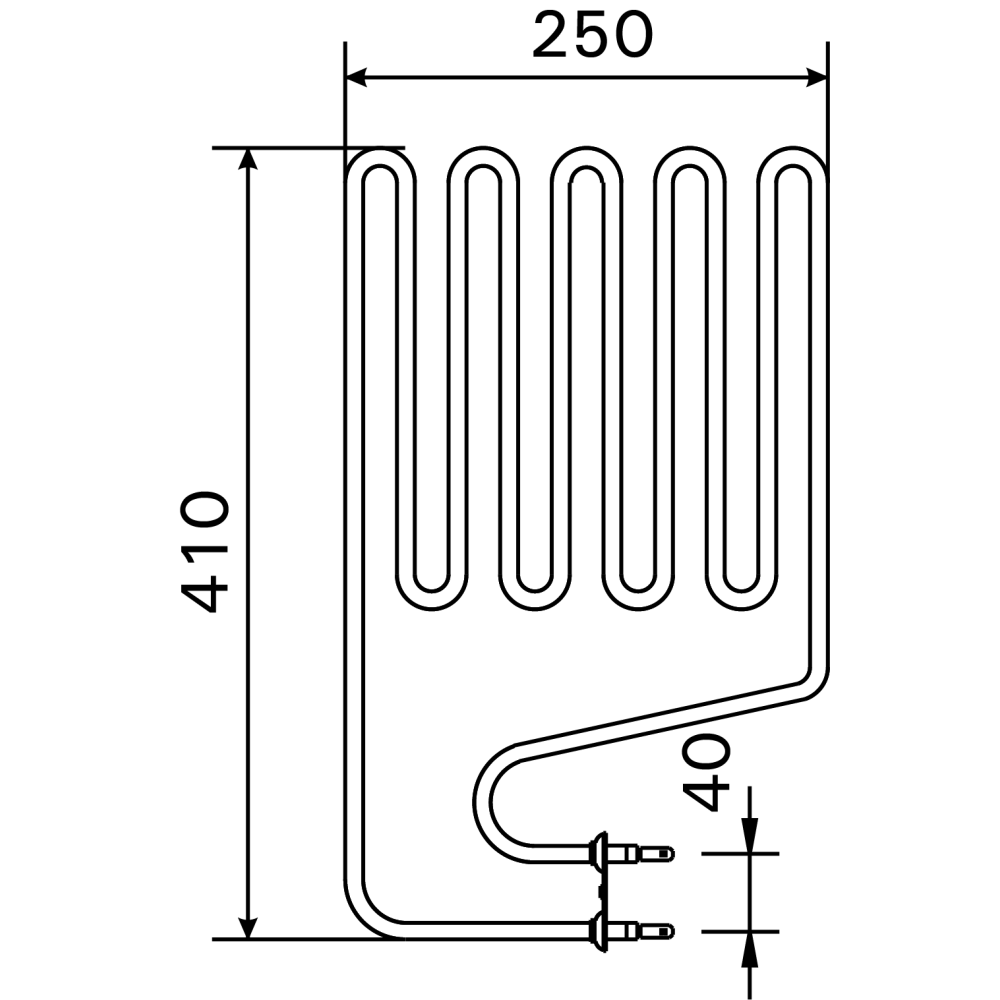 Ersatz-Heizstab für Senator T10,5 / Senator Combi T7C(A) / Senator Combi T9C(A) / Elegance F10,5 / Club K13,5G / Club K13,5GS (ZSS-120)