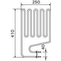Ersatz-Heizstab ZSS-120 für Harvia Senator, Elegance...