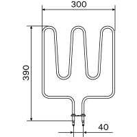 Ersatz-Heizstab ZSL-310 für Harvia Club K9 Saunaofen