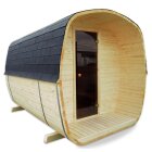 Fass-Sauna Exklusiv-L mit Terrasse