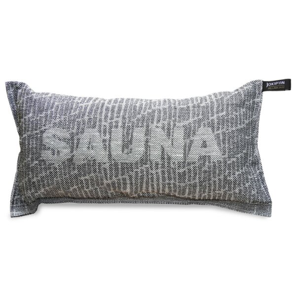 Sauna-Kissen "Sauna" Weiss / Schwarz