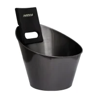 Saunazubehör Set 3 Teilig Schwarz Edelstahl