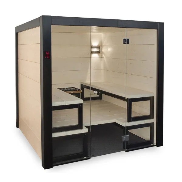 Saunakabine Fichte „Solide“ – 56 mm...