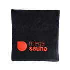 Sauna-Sitztuch "MegaSauna" - Schwarz