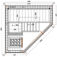 Saunakabine Variant View Corner