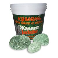 Jadeit Premium Saunasteine (poliert/rund) 100-130 mm 10 kg Eimer