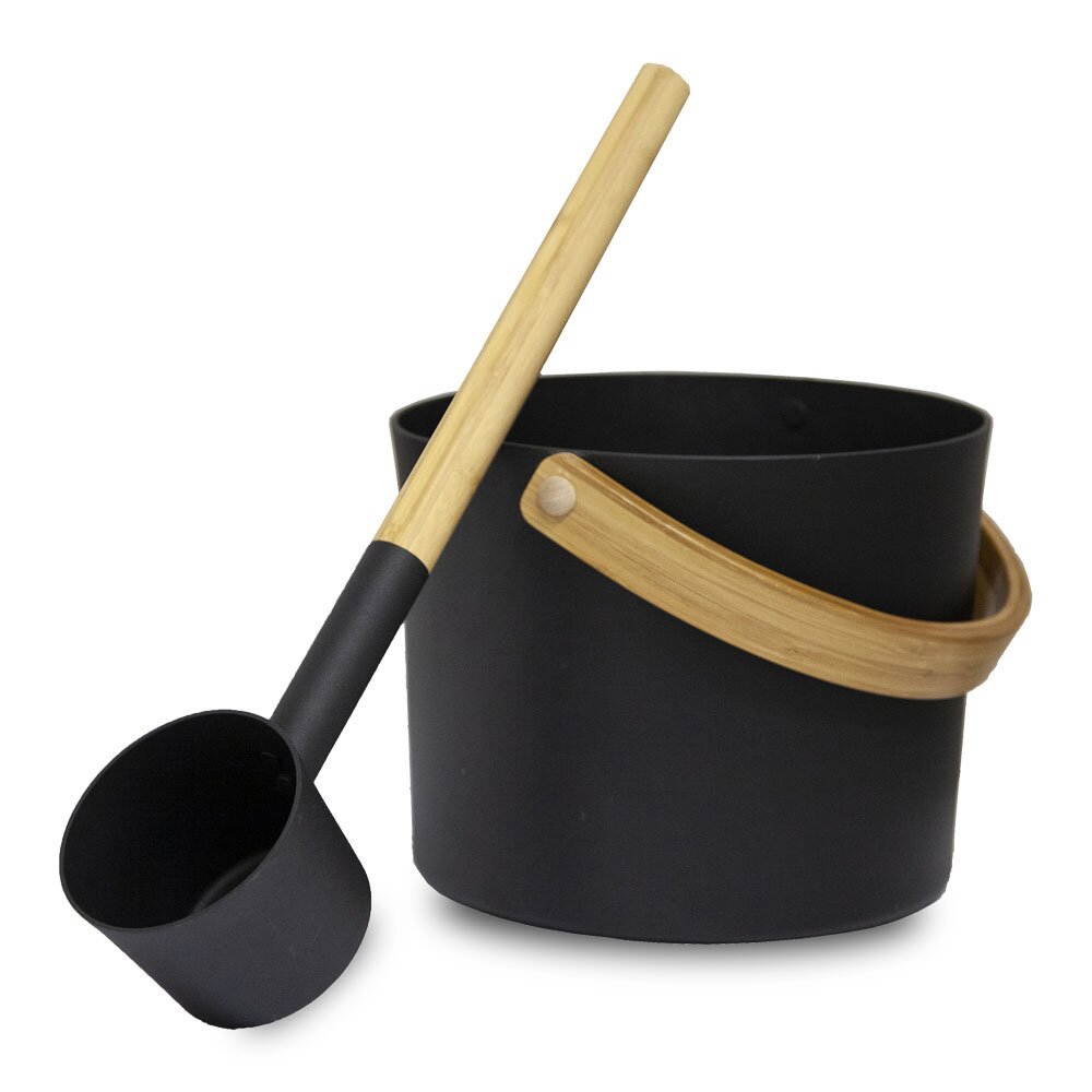 Saunaaufguss Set Black 2 Teilig