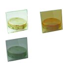 Glasfront mit integr. Tür (Typ 01) | 1500 x 2050 mm | 8 mm ESG Bronze | Deluxe-Türgriff | Scharniere: Glanzverchromt