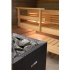Holzbeheizter Saunaofen Harvia Linear 22 GreenFlame mit Wassertank und CE Zeichen