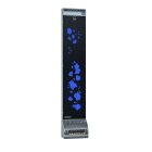 Saunum Base | Edelstahl | gemustertes Glas | LED blau