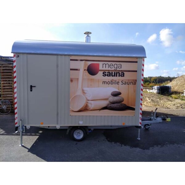 Mobile Sauna als Bauwagen - Ausstellungsstück