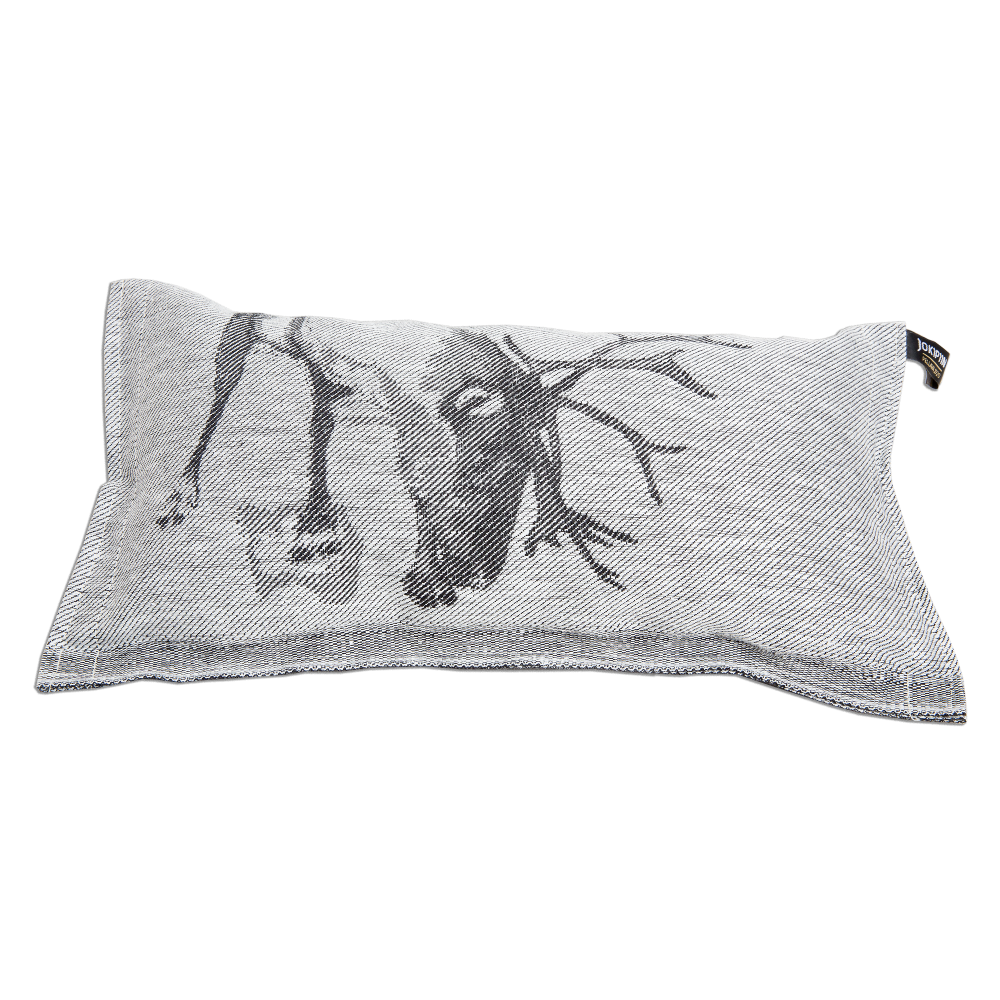 Sauna-Kissen "Elch" Weiss / Schwarz