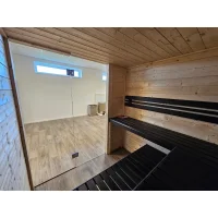 Innensauna mit Glasfront - Ausstellungsstück