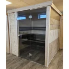 Innensauna mit Glasfront - Ausstellungsstück