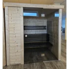 Innensauna mit Glasfront - Ausstellungsstück