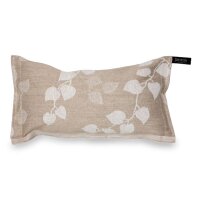 Sauna-Kissen "Blätter" Natur / Weiss