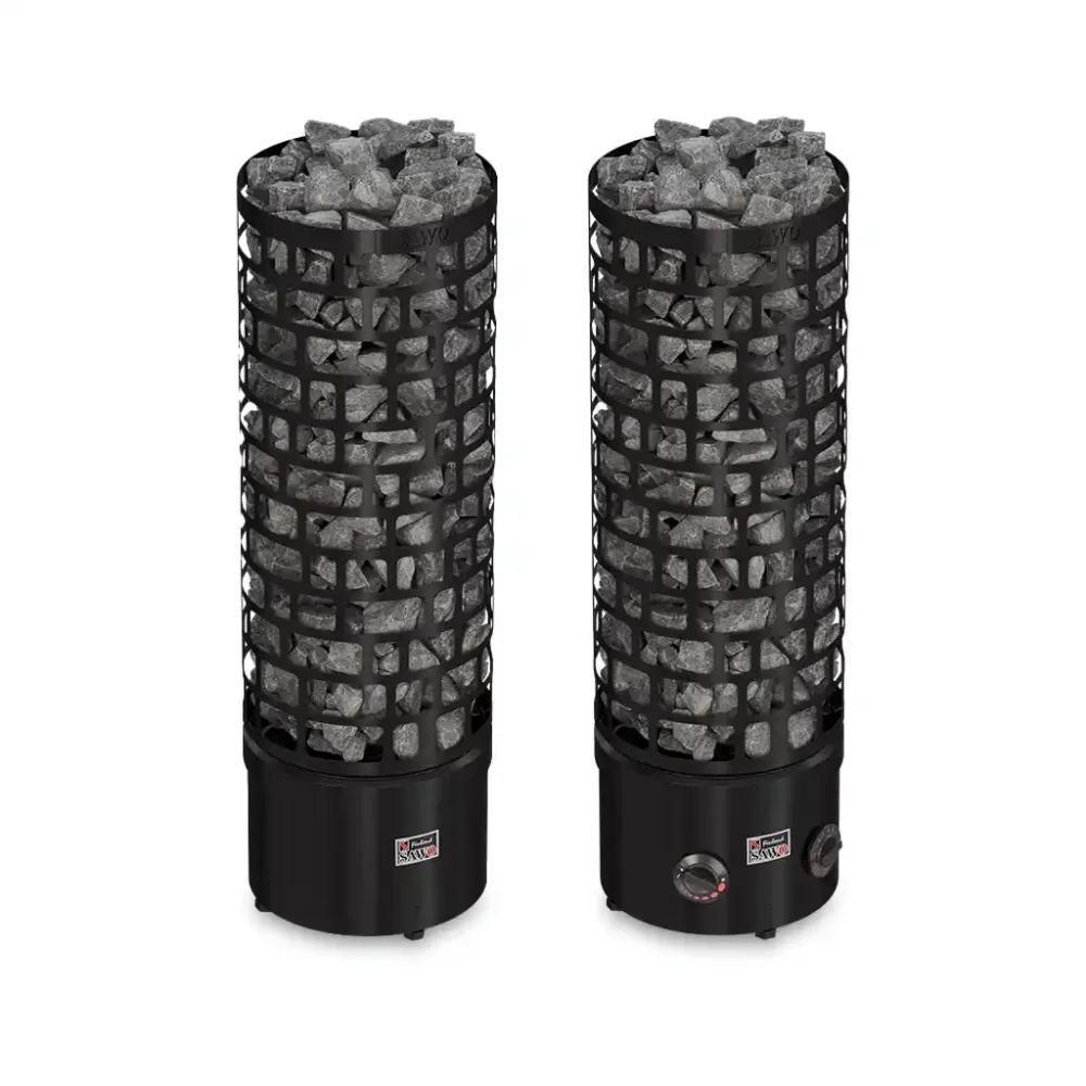 Saunaofen Sawo Aries Round Black Edition