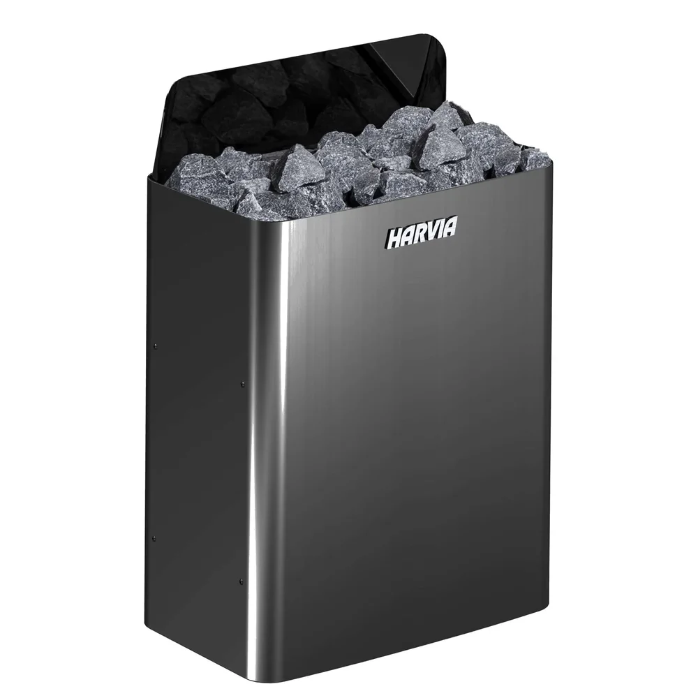 Saunaofen Harvia The Wall E Black Steel - für externe Steuerung