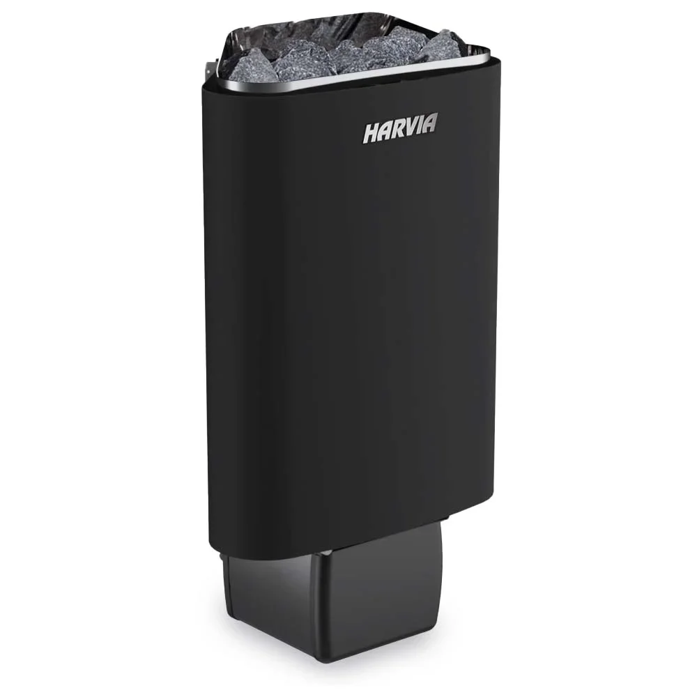 Saunaofen Harvia Delta E | kompakter Eckofen für externe Steuerung, dreieckige Bauform & platzsparende Montage, 2,3–3,6 kW, für sehr kleine Saunen