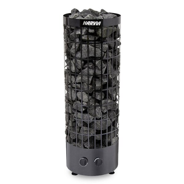 Saunaofen Harvia Cilindro Black Steel - mit integrierter Steuerung