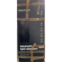 Saunaofen Saunum Spa Session mit Leil Steuerung &amp; Bedienteil 6 kW schwarz geschlossen (Ausstellungsst&uuml;ck)