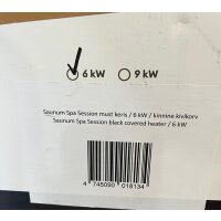 Saunaofen Saunum Spa Session mit Leil Steuerung &amp; Bedienteil 6 kW schwarz geschlossen (Ausstellungsst&uuml;ck)