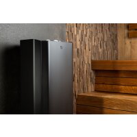 Saunaofen Saunum Spa Session mit Leil Steuerung &amp; Bedienteil 6 kW schwarz geschlossen (Ausstellungsst&uuml;ck)