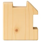 Eckpfosten zum Bau einer 45 mm Massivholzsauna | Fichte | 2,00 Meter | 90° | Doppelseitige Nut (45 mm)