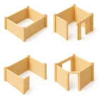 Eckpfosten zum Bau einer 45 mm Massivholzsauna | Fichte | 2,00 Meter | 90° | Doppelseitige Nut (45 mm)