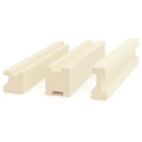 Eckpfosten zum Bau einer 45 mm Massivholzsauna | Espe | 2,00 Meter | 60&deg; | Doppelseitige Nut (45 mm)