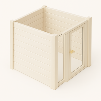 Eckpfosten zum Bau einer 45 mm Massivholzsauna | Espe | 2,00 Meter | 60&deg; | Doppelseitige Nut (45 mm)