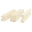 Eckpfosten zum Bau einer 45 mm Massivholzsauna | Espe | 2,00 Meter | 60° | Doppelseitige Nut (45 mm)