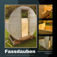 Fassdauben zum Bau einer 45 mm Fasssauna aus Fichte