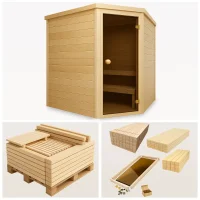 DIY Saunabausatz Eckeinstieg – Komplettes...