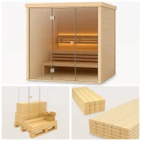 DIY Saunabausatz Glasfront – Komplettes Materialset...