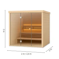 DIY Saunabausatz Glasfront – Komplettes Materialset...